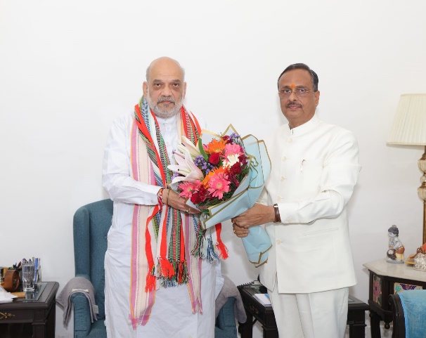 Lt. Governor Dr. Dinesh Sharma Meets Home Minister Amit Shah in New Delhi