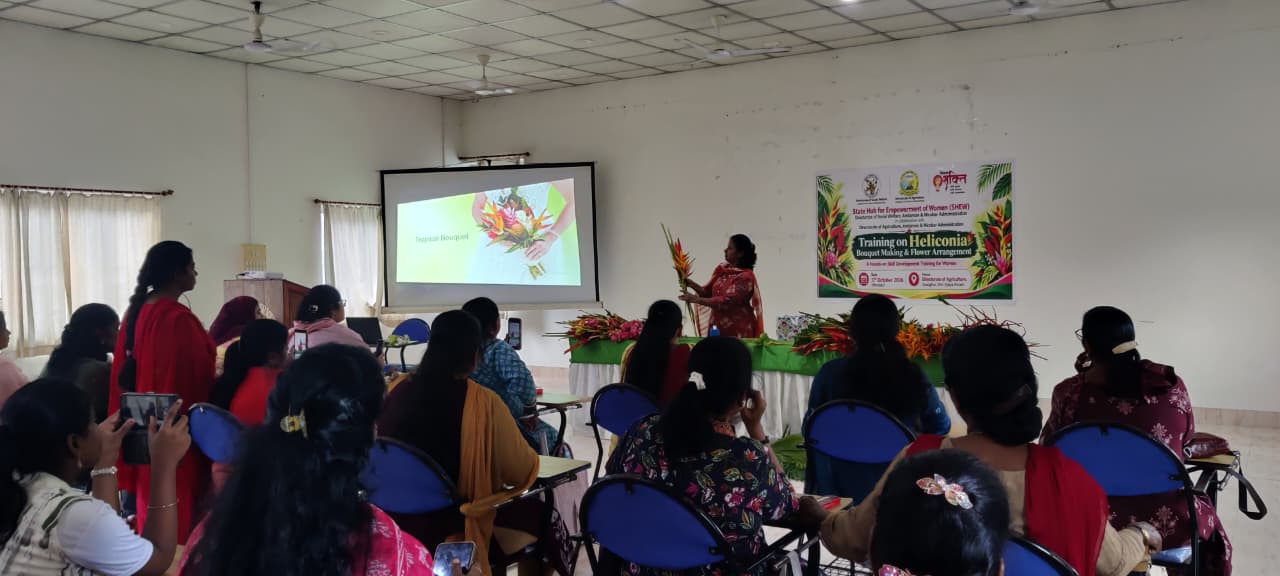 Training on Heliconia Bouquet Making and Flower Arrangement Held
