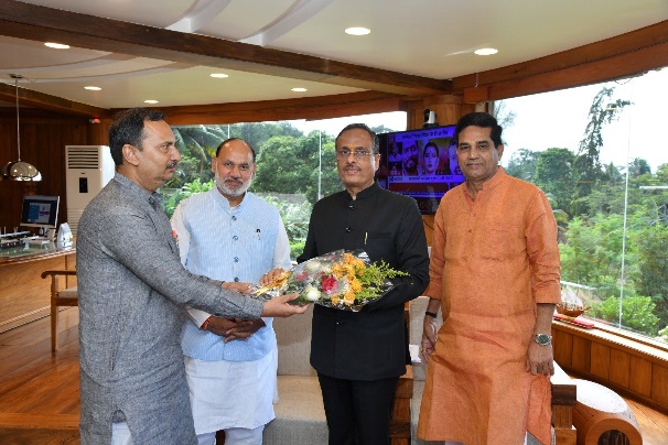 BJP State President Raises Key Infrastructure Issues of Swaraj Dweep with Lt Governor