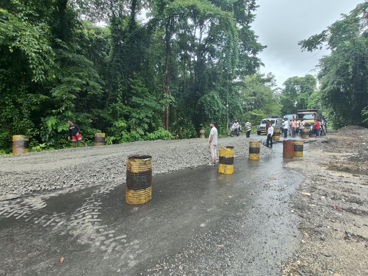 Major Landslide Hits National Highway at Nandi Dera, Raises Concern Over North Andaman Connectivity